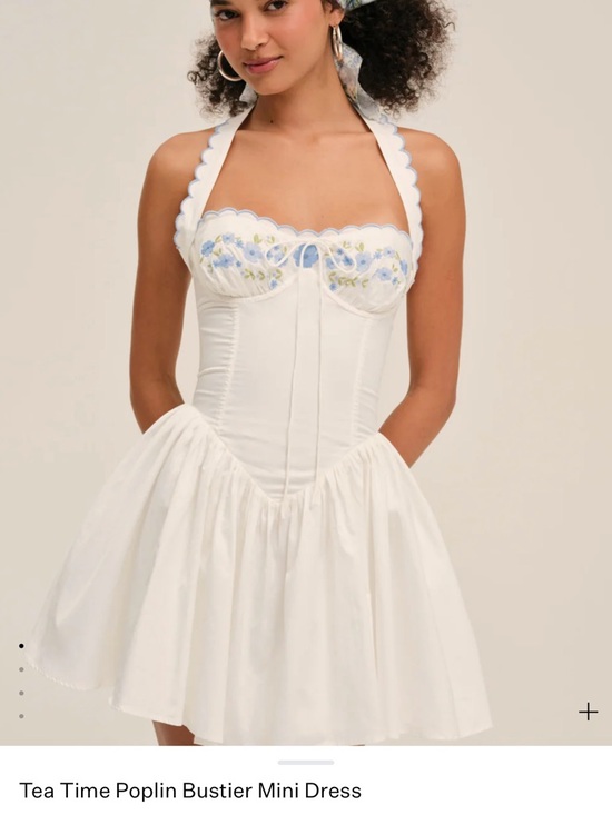 For Love & Lemons Poplin Bustier Mini Dress - Size M - Picture 5 of 6